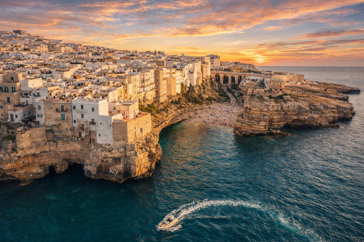 Speedboat cruise to Polignano a Mare caves