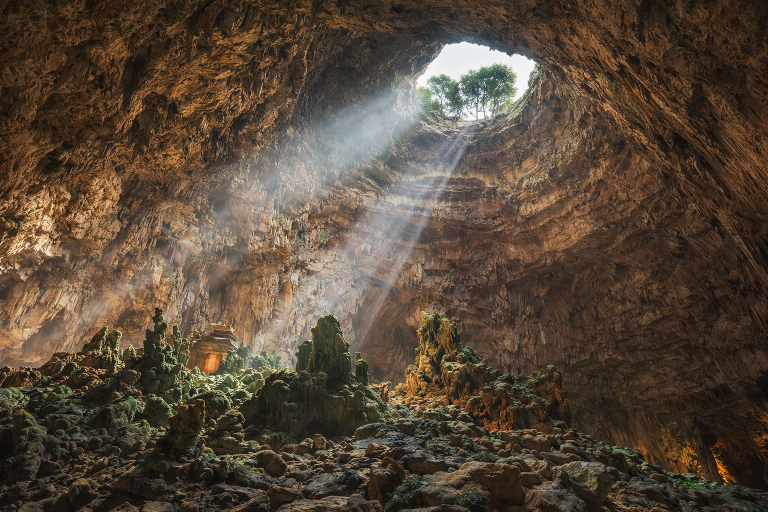 The massive entrance to Grotta Pugliese, one of Polignano's most impressive sea caves